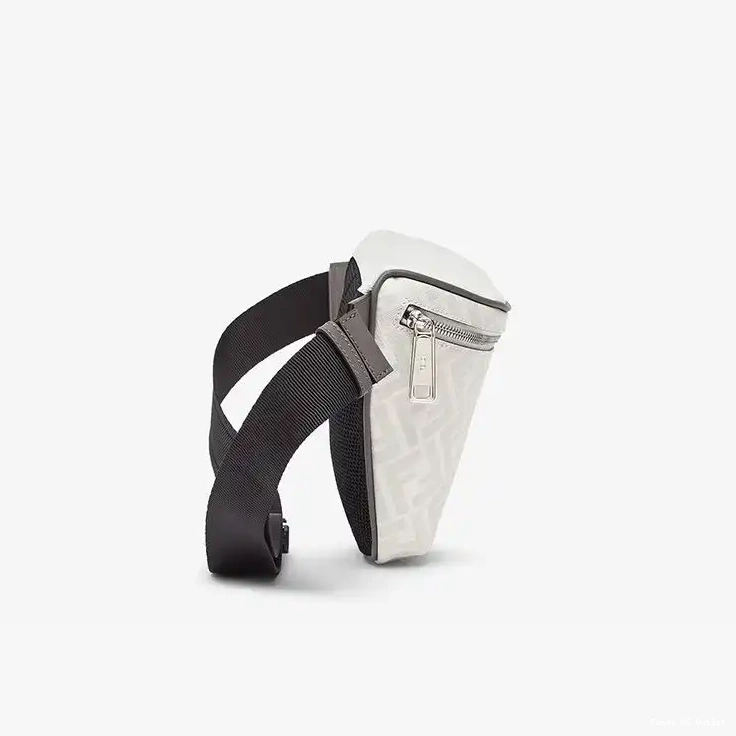 Cheap HOT White FF In Motif Bag Fabric Belt Fendi Red 0522